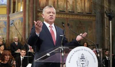 His Majesty King Abdullah II's speech at the Lamp of Peace award ceremony in Italy