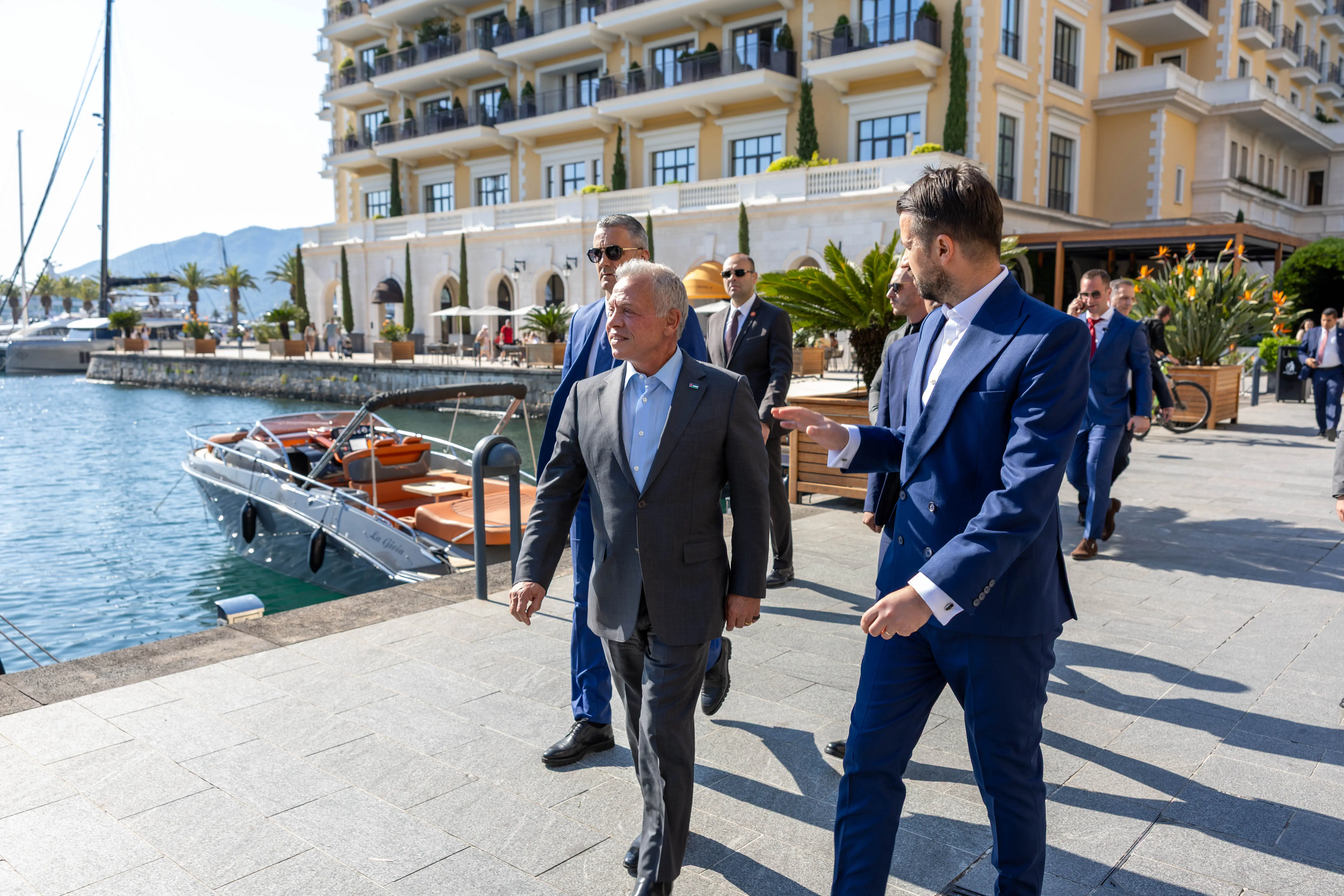 From His Majesty King Abdullah II’s visits to Albania and Montenegro yesterday