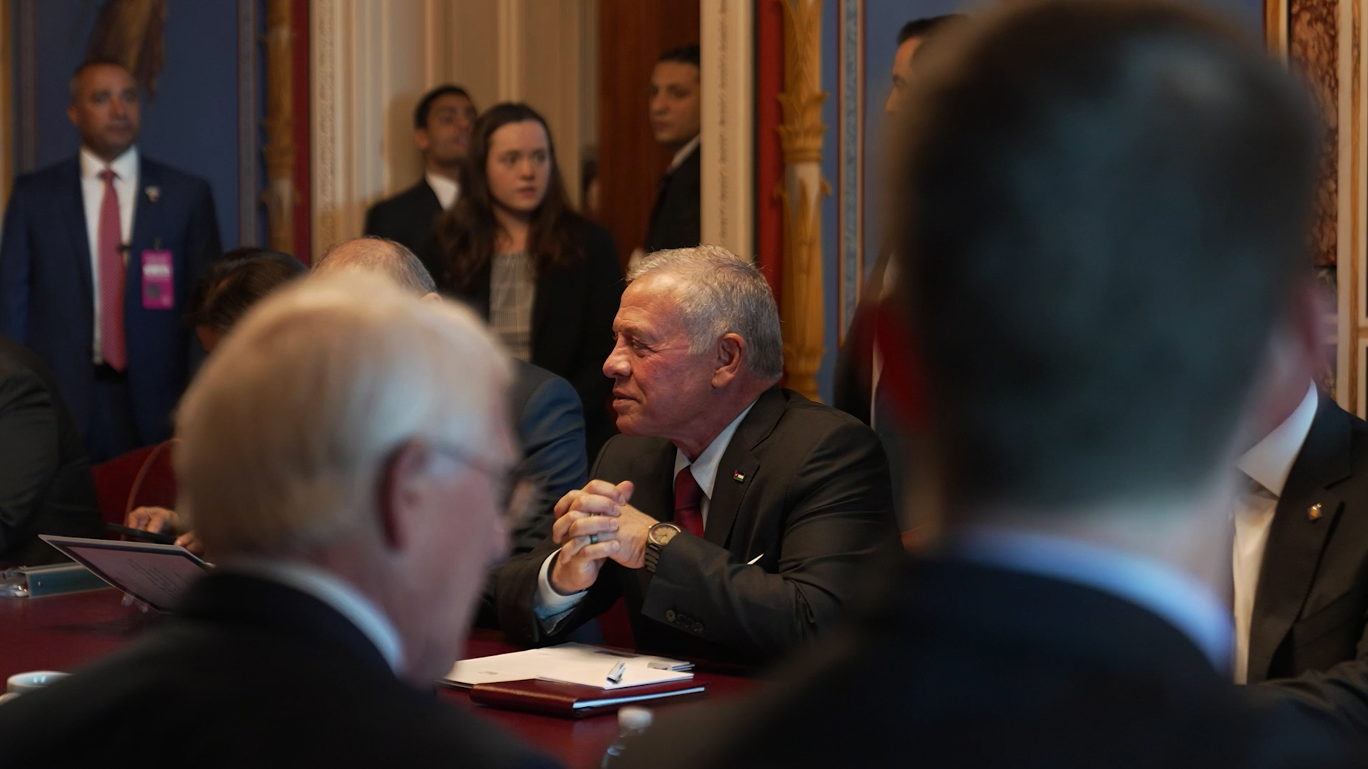 From His Majesty King Abdullah II’s meetings at Capitol Hill during a working visit to Washington, DC