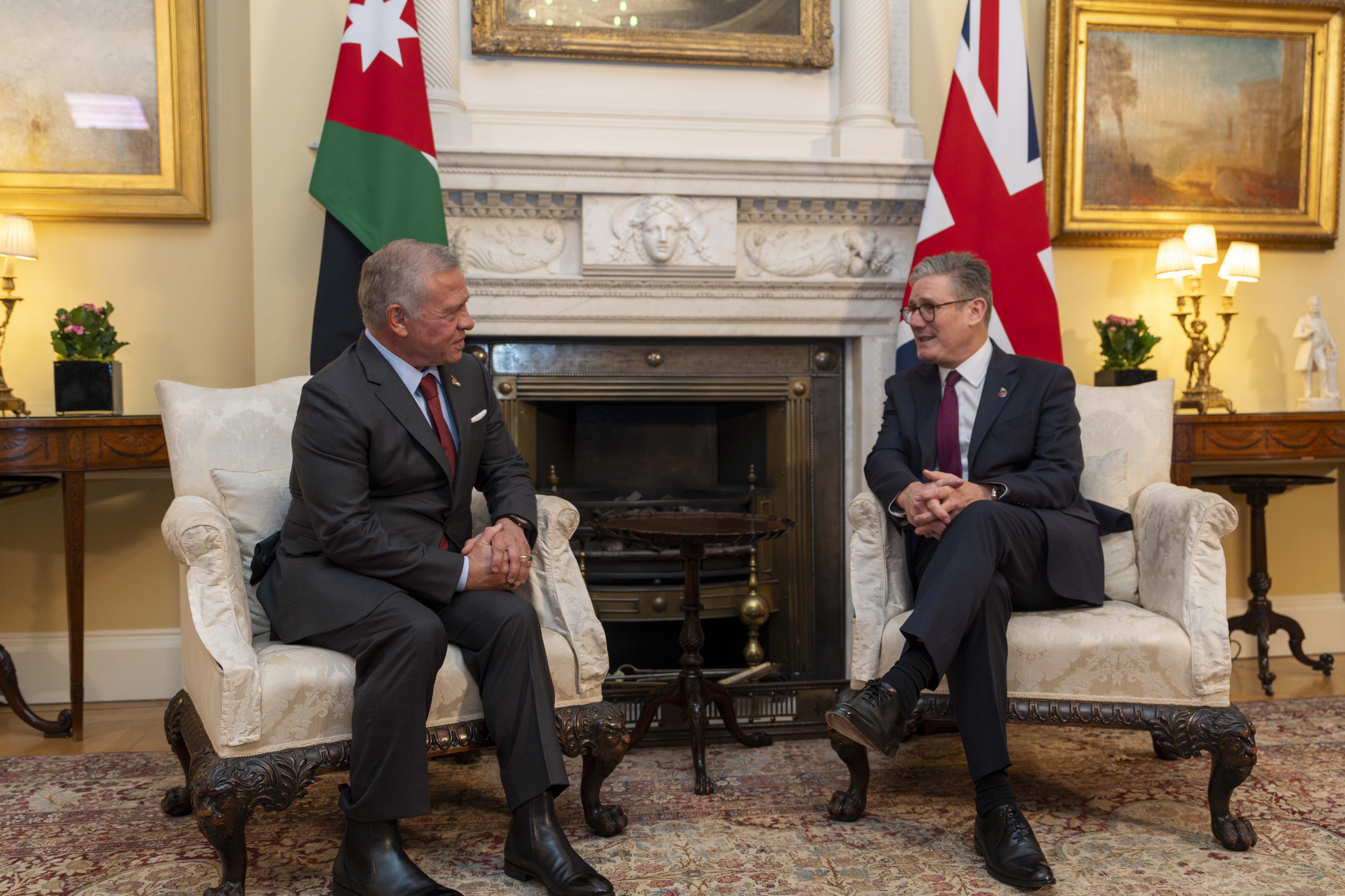 Remarks by His Majesty King Abdullah II and UK Prime Minister Sir Keir Starmer during their meeting at 10 Downing Street in London
