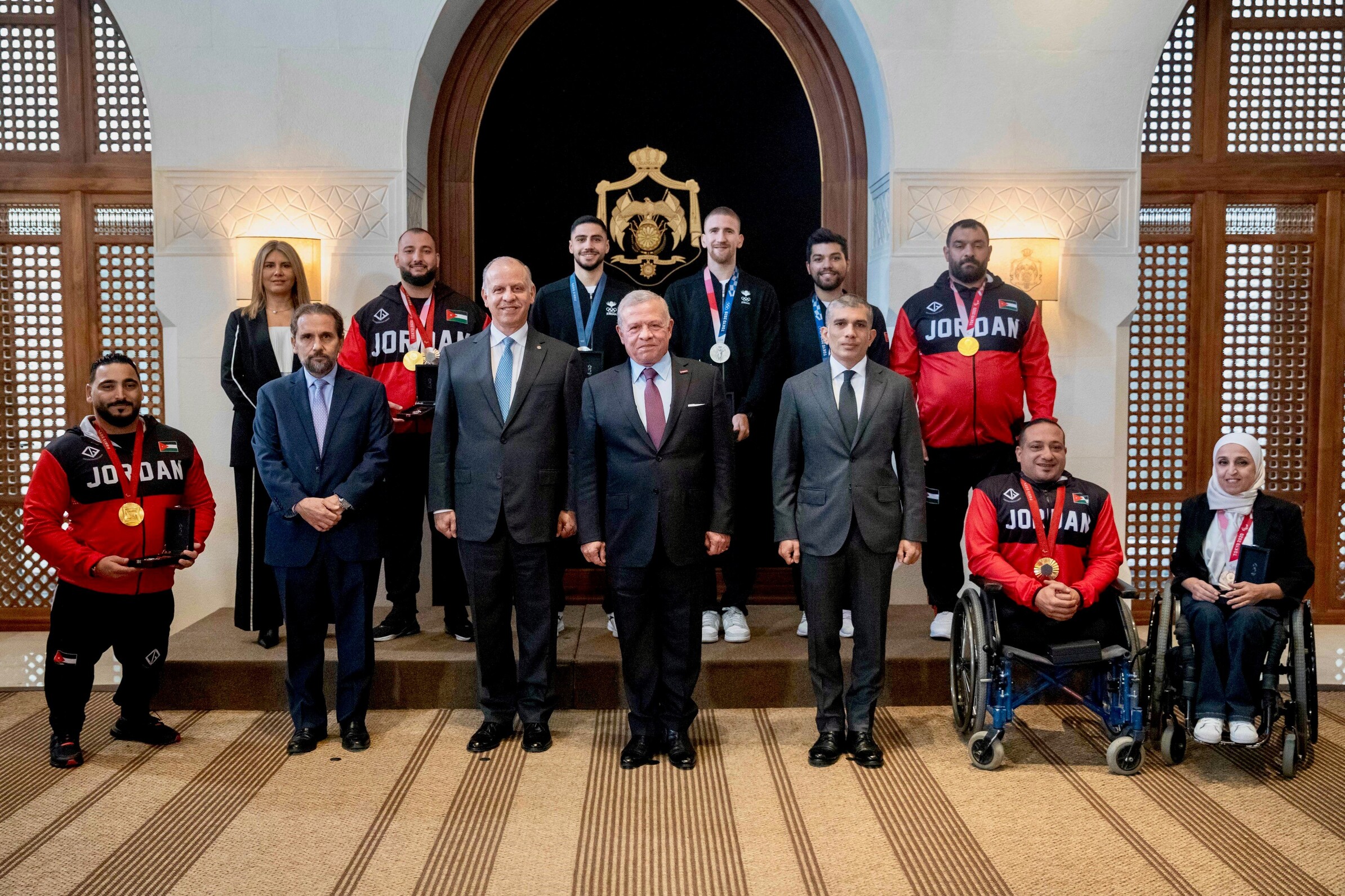 From today’s reception at Al Husseiniya Palace, where His Majesty King Abdullah II honoured Jordanian Olympic and Paralympic medallists
