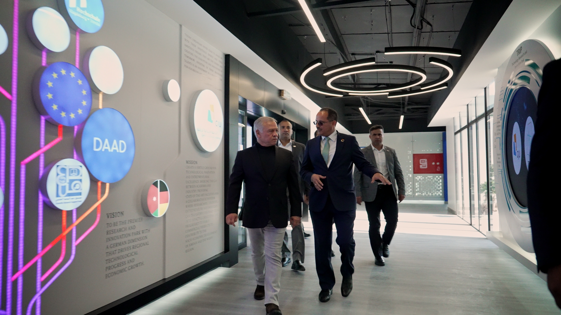 From His Majesty King Abdullah II’s visit to the German Jordanian University, inauguration of the Technology, Research, and Innovation Park, and attendance of the GJU’s 20th anniversary celebration