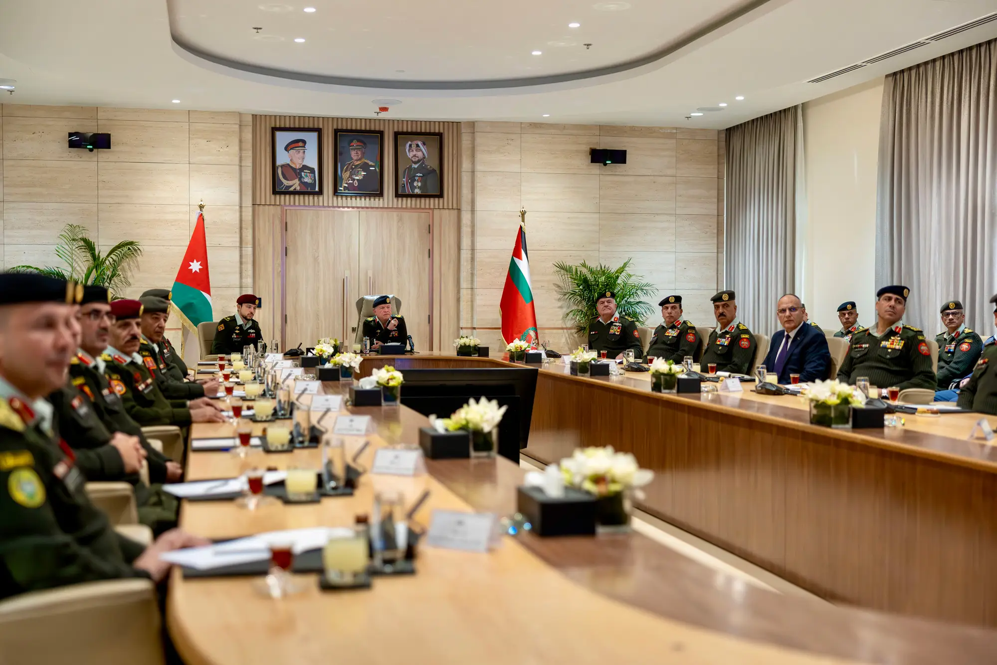 King, Crown Prince visit JAF General Command