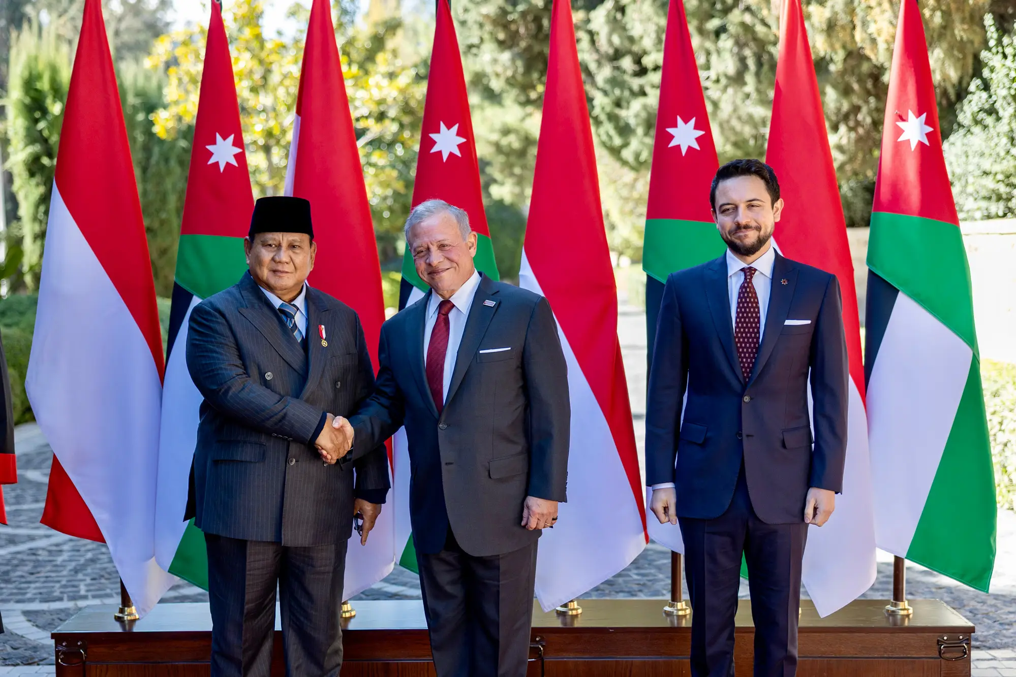 King, Indonesia president hold talks at Basman Palace