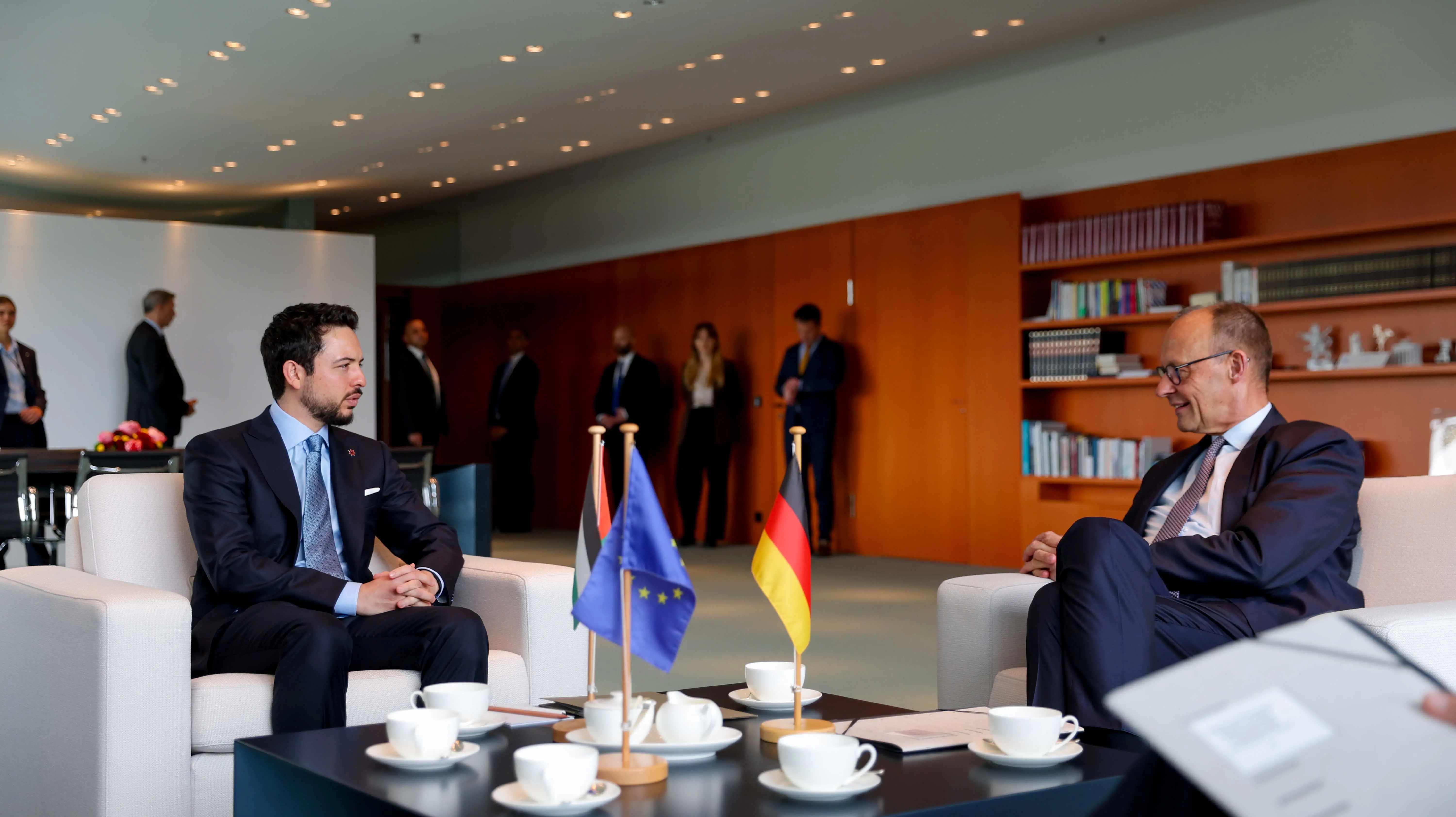 Crown Prince, German chancellor discuss cooperation, regional developments