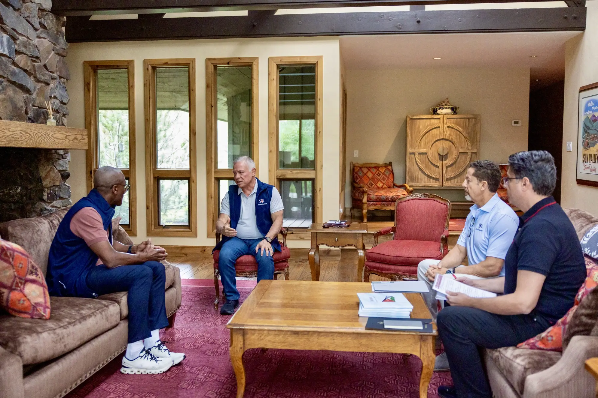 King participates in Sun Valley economic forum